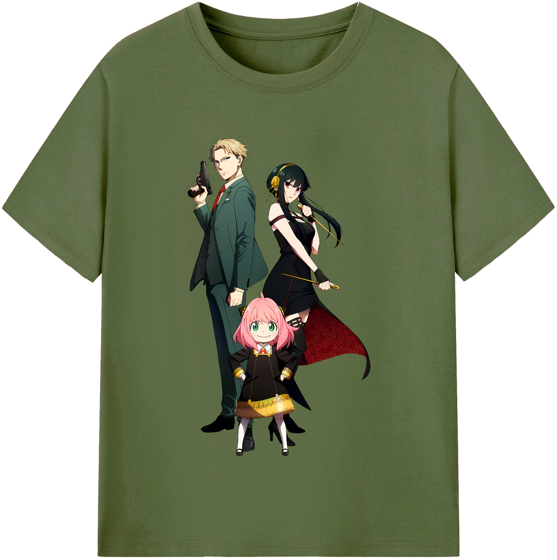 （画像用） SPY×FAMILY间谍家家酒 綿100％半袖Tシャツ（フロントプリント）